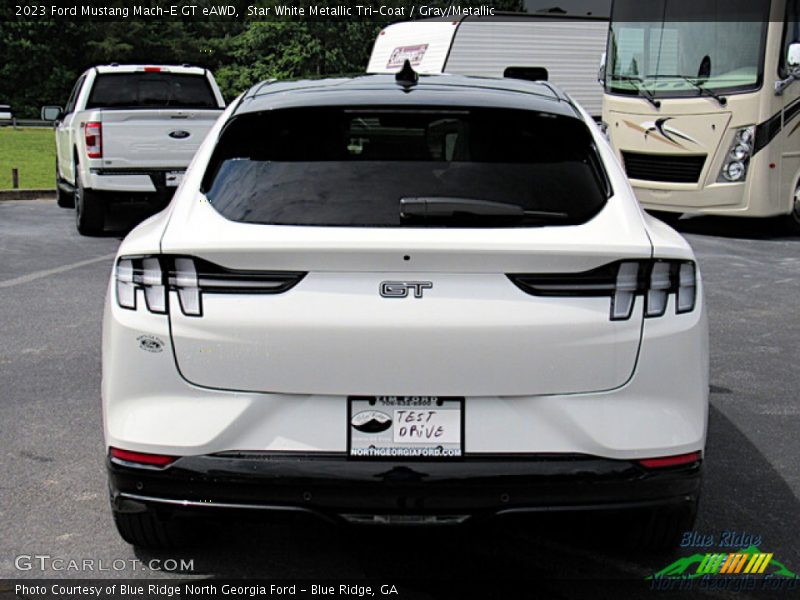 Star White Metallic Tri-Coat / Gray/Metallic 2023 Ford Mustang Mach-E GT eAWD