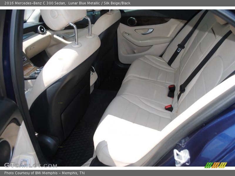 Lunar Blue Metallic / Silk Beige/Black 2016 Mercedes-Benz C 300 Sedan