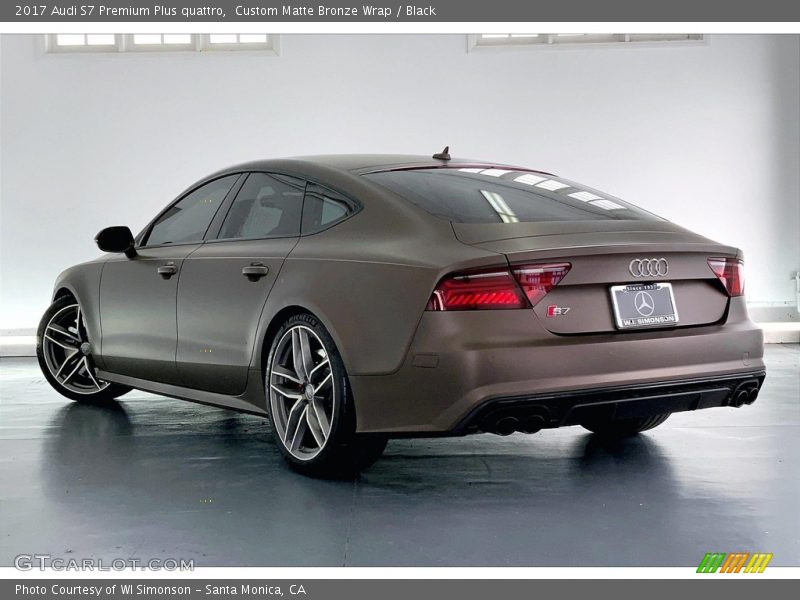  2017 S7 Premium Plus quattro Custom Matte Bronze Wrap