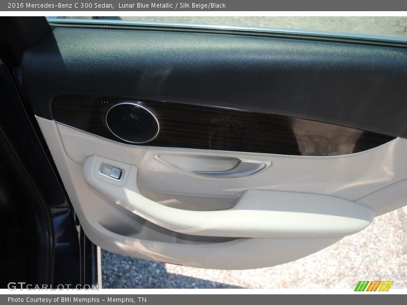 Lunar Blue Metallic / Silk Beige/Black 2016 Mercedes-Benz C 300 Sedan