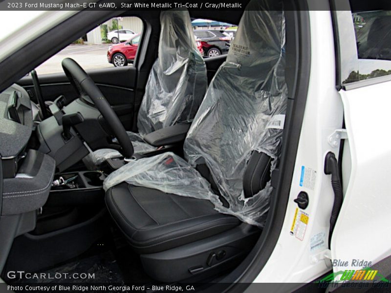 Star White Metallic Tri-Coat / Gray/Metallic 2023 Ford Mustang Mach-E GT eAWD