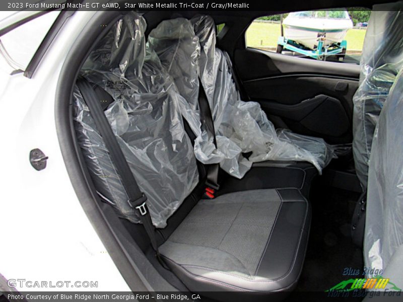 Star White Metallic Tri-Coat / Gray/Metallic 2023 Ford Mustang Mach-E GT eAWD