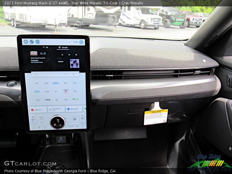 Star White Metallic Tri-Coat / Gray/Metallic 2023 Ford Mustang Mach-E GT eAWD