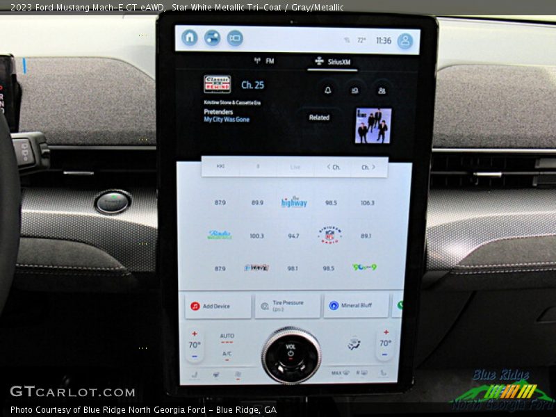 Star White Metallic Tri-Coat / Gray/Metallic 2023 Ford Mustang Mach-E GT eAWD