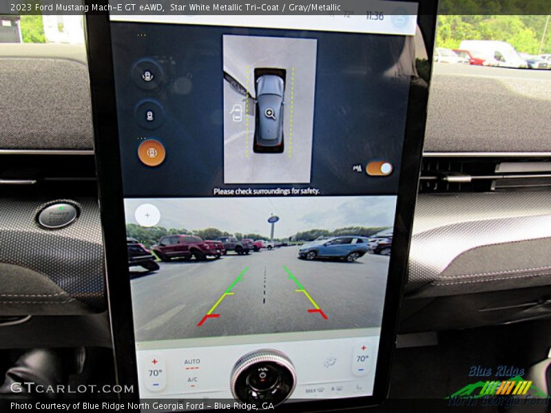 Star White Metallic Tri-Coat / Gray/Metallic 2023 Ford Mustang Mach-E GT eAWD