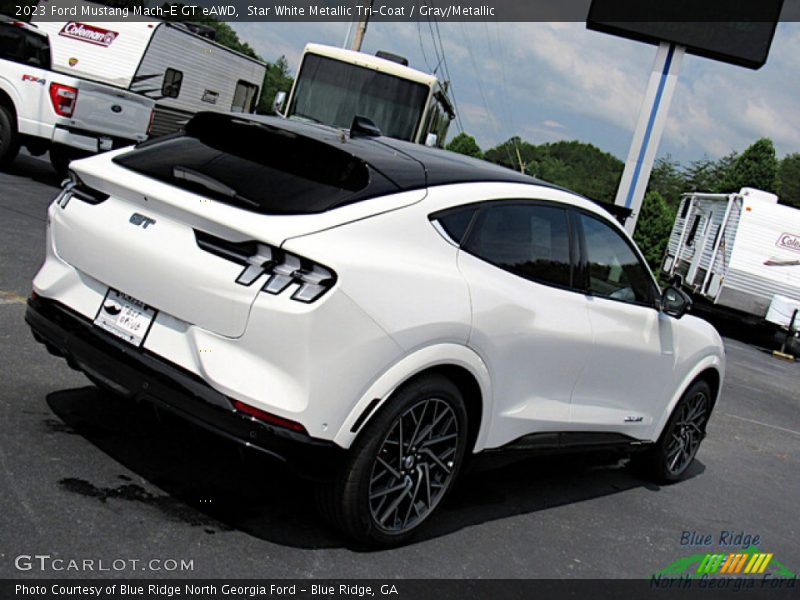 Star White Metallic Tri-Coat / Gray/Metallic 2023 Ford Mustang Mach-E GT eAWD