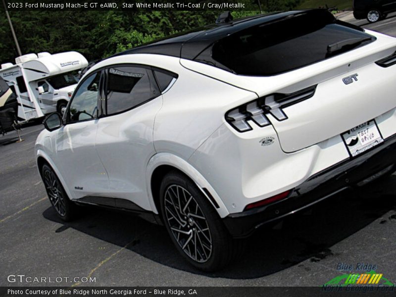Star White Metallic Tri-Coat / Gray/Metallic 2023 Ford Mustang Mach-E GT eAWD