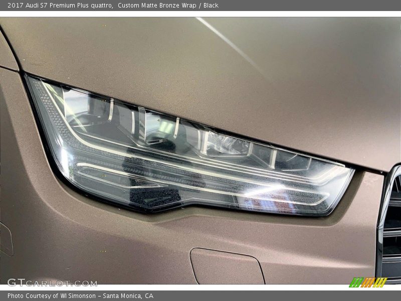 Custom Matte Bronze Wrap / Black 2017 Audi S7 Premium Plus quattro