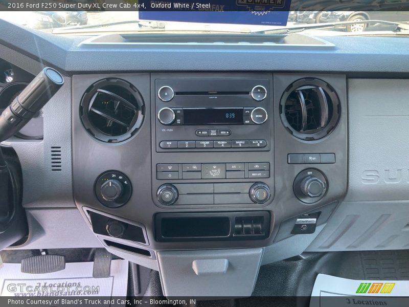 Oxford White / Steel 2016 Ford F250 Super Duty XL Crew Cab 4x4