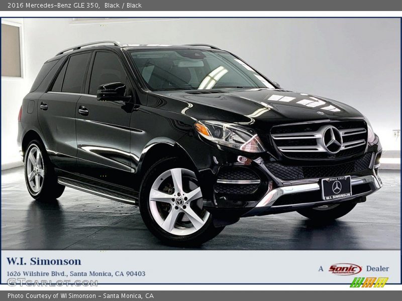 Black / Black 2016 Mercedes-Benz GLE 350