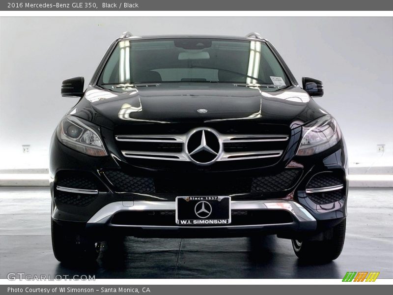 Black / Black 2016 Mercedes-Benz GLE 350