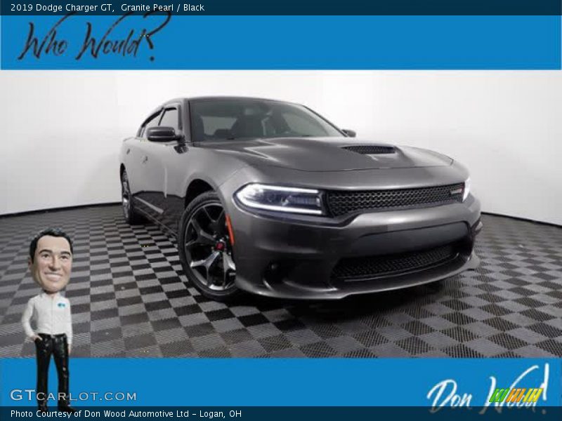 Granite Pearl / Black 2019 Dodge Charger GT