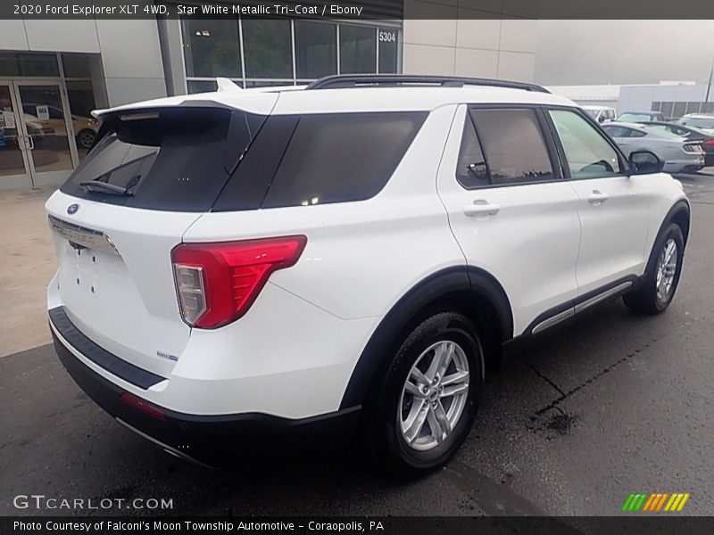 Star White Metallic Tri-Coat / Ebony 2020 Ford Explorer XLT 4WD