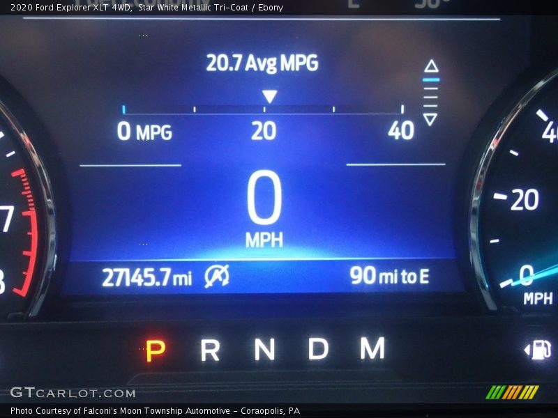 Star White Metallic Tri-Coat / Ebony 2020 Ford Explorer XLT 4WD