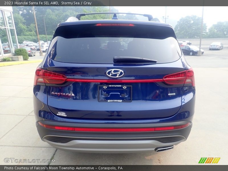 Stormy Sea / Gray 2023 Hyundai Santa Fe SEL AWD