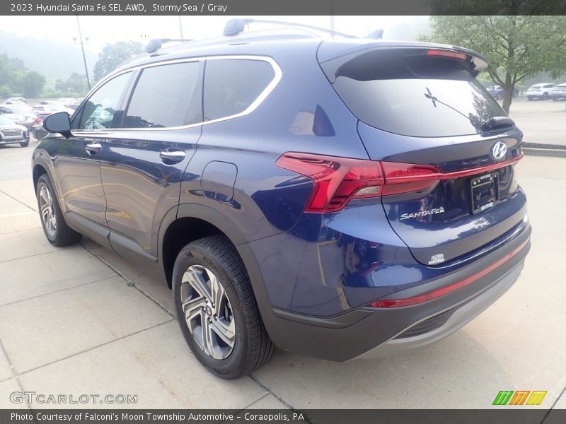 Stormy Sea / Gray 2023 Hyundai Santa Fe SEL AWD