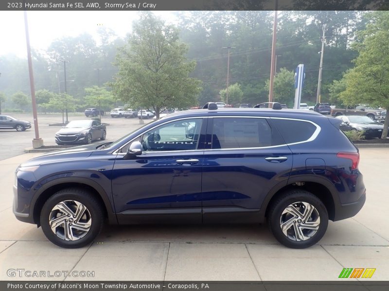 Stormy Sea / Gray 2023 Hyundai Santa Fe SEL AWD