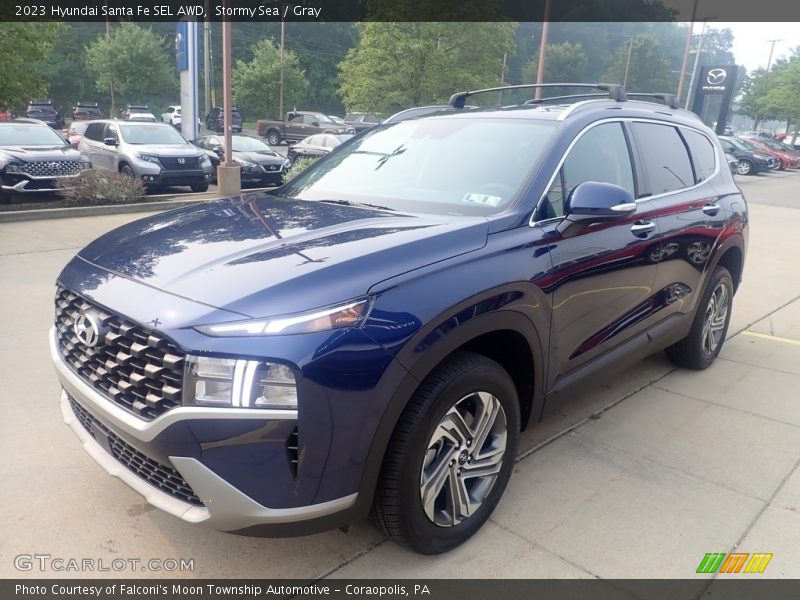 Stormy Sea / Gray 2023 Hyundai Santa Fe SEL AWD