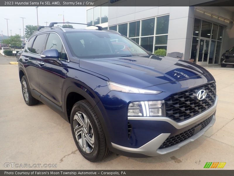 Stormy Sea / Gray 2023 Hyundai Santa Fe SEL AWD