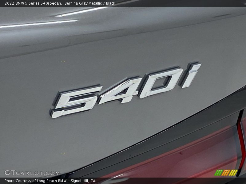 Bernina Gray Metallic / Black 2022 BMW 5 Series 540i Sedan