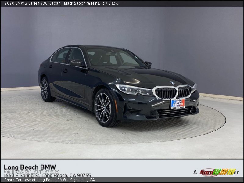 Black Sapphire Metallic / Black 2020 BMW 3 Series 330i Sedan