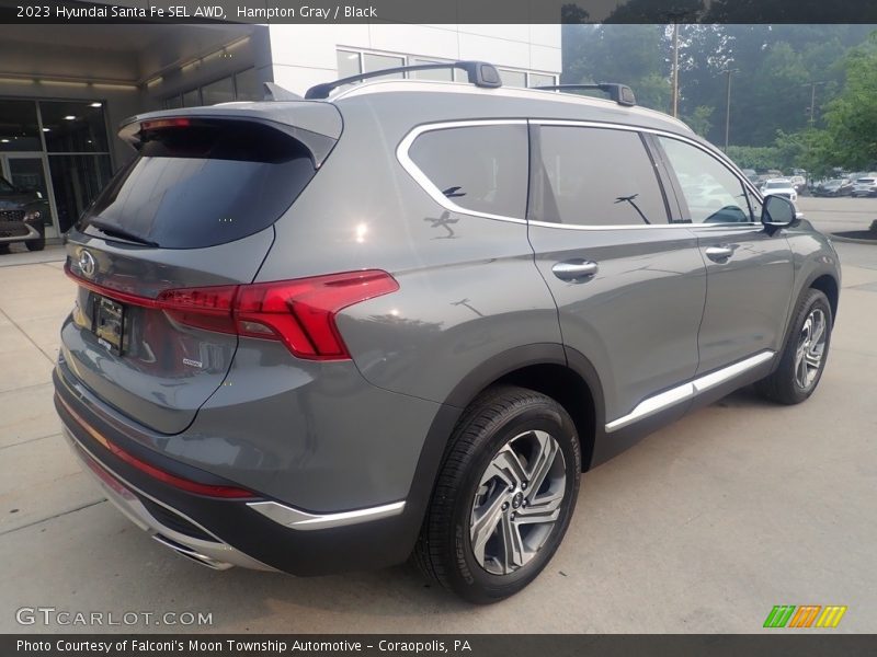 Hampton Gray / Black 2023 Hyundai Santa Fe SEL AWD