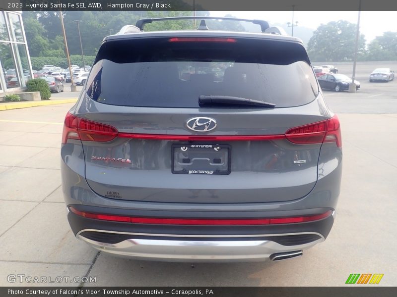 Hampton Gray / Black 2023 Hyundai Santa Fe SEL AWD