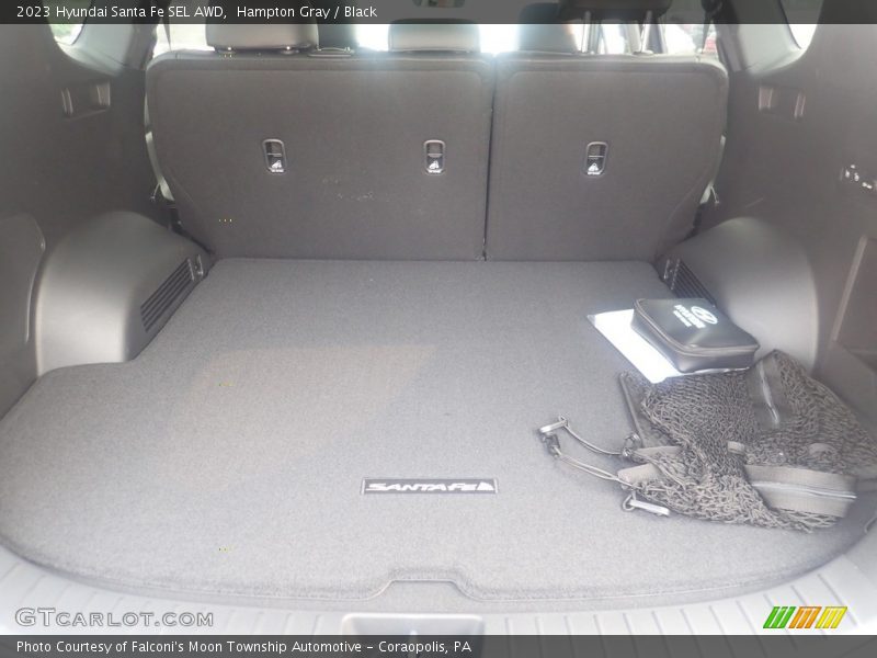 Hampton Gray / Black 2023 Hyundai Santa Fe SEL AWD
