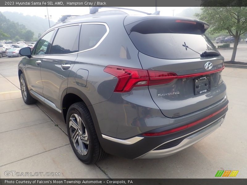 Hampton Gray / Black 2023 Hyundai Santa Fe SEL AWD