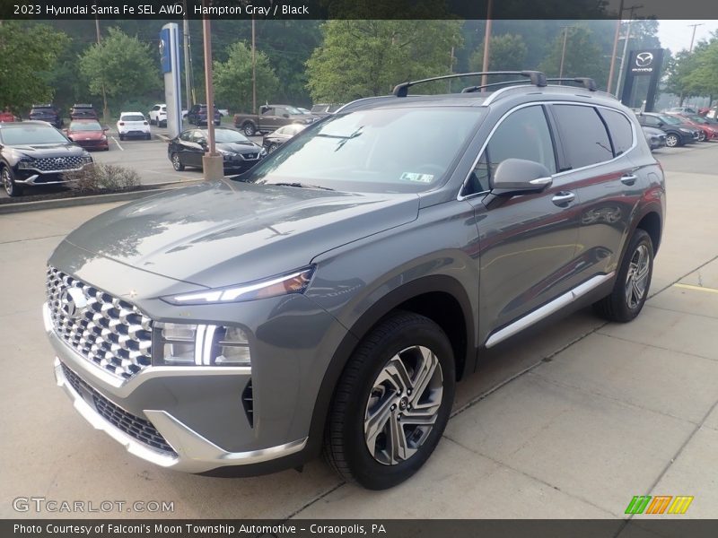 Hampton Gray / Black 2023 Hyundai Santa Fe SEL AWD