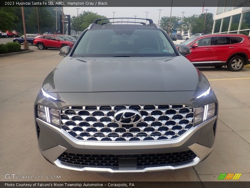 Hampton Gray / Black 2023 Hyundai Santa Fe SEL AWD