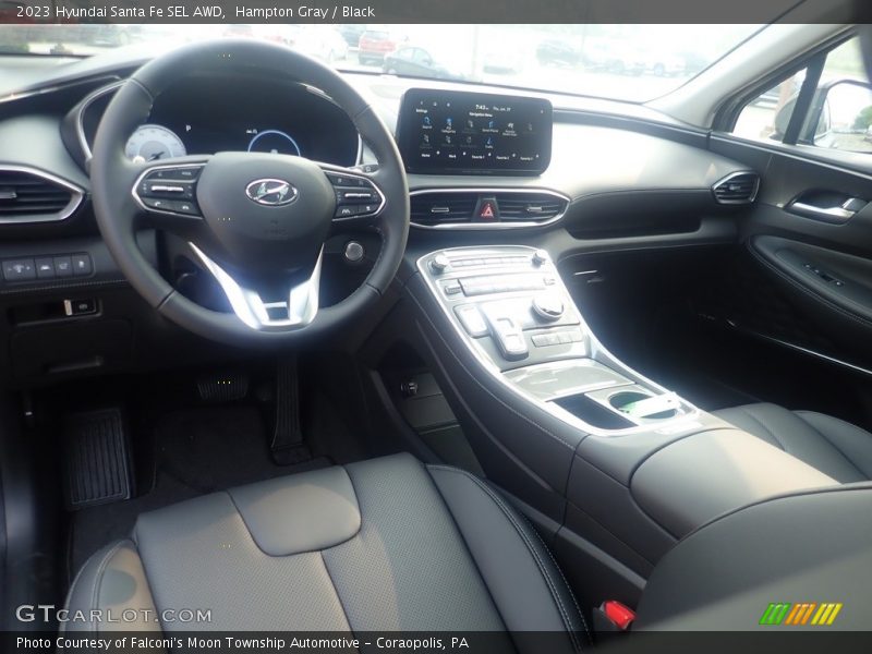 Hampton Gray / Black 2023 Hyundai Santa Fe SEL AWD