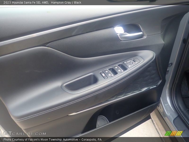 Hampton Gray / Black 2023 Hyundai Santa Fe SEL AWD
