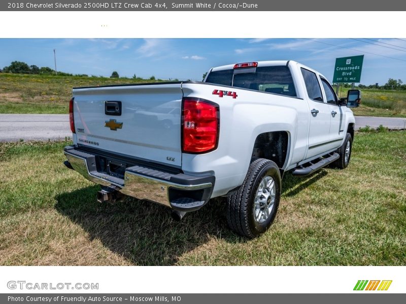 Summit White / Cocoa/­Dune 2018 Chevrolet Silverado 2500HD LTZ Crew Cab 4x4