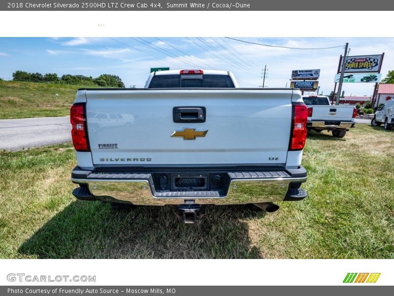 Summit White / Cocoa/­Dune 2018 Chevrolet Silverado 2500HD LTZ Crew Cab 4x4