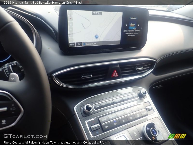 Hampton Gray / Black 2023 Hyundai Santa Fe SEL AWD