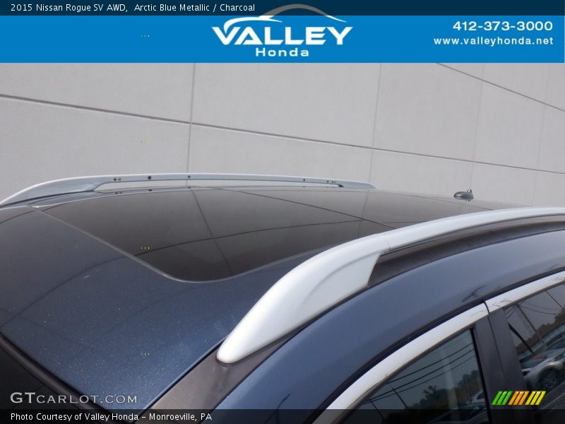 Arctic Blue Metallic / Charcoal 2015 Nissan Rogue SV AWD