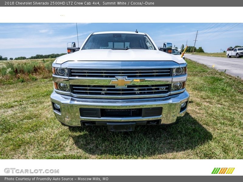 Summit White / Cocoa/­Dune 2018 Chevrolet Silverado 2500HD LTZ Crew Cab 4x4