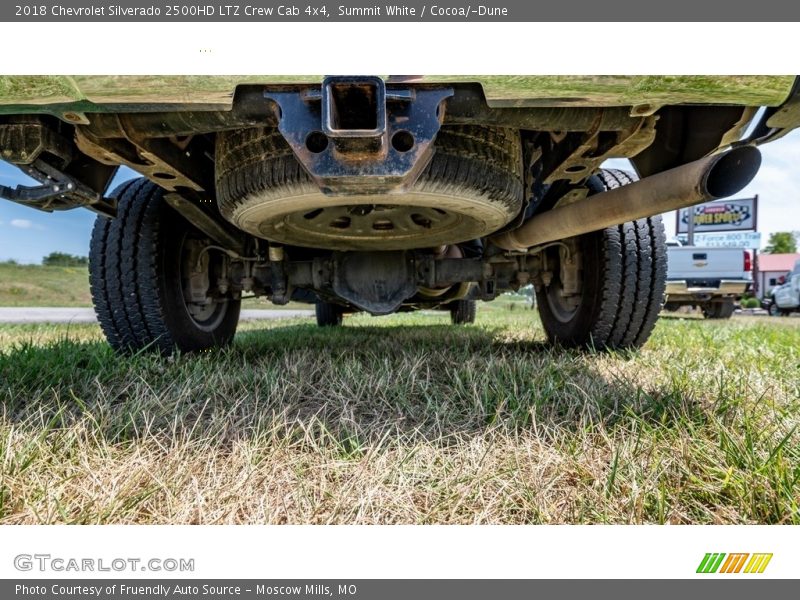 Undercarriage of 2018 Silverado 2500HD LTZ Crew Cab 4x4