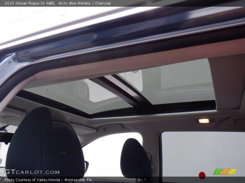 Arctic Blue Metallic / Charcoal 2015 Nissan Rogue SV AWD