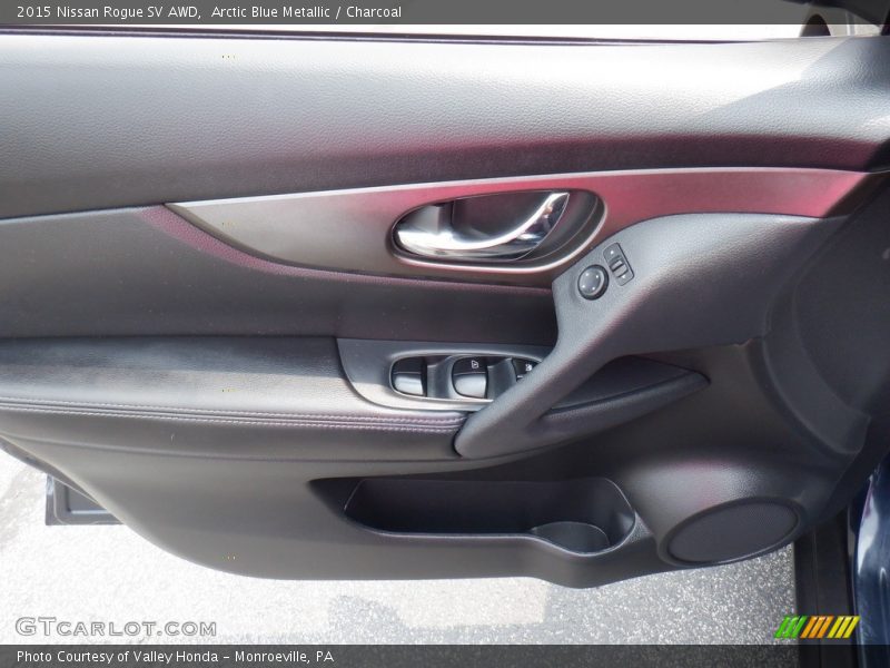 Arctic Blue Metallic / Charcoal 2015 Nissan Rogue SV AWD