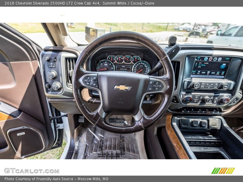 Dashboard of 2018 Silverado 2500HD LTZ Crew Cab 4x4