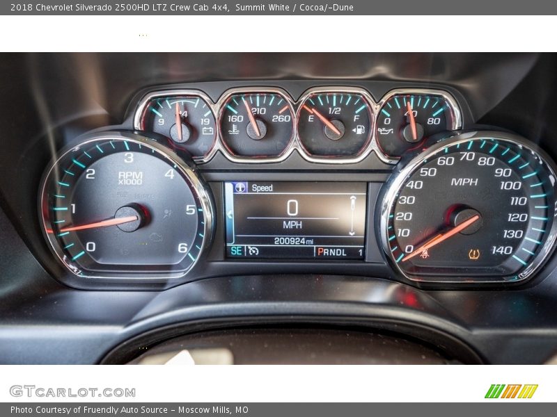  2018 Silverado 2500HD LTZ Crew Cab 4x4 LTZ Crew Cab 4x4 Gauges