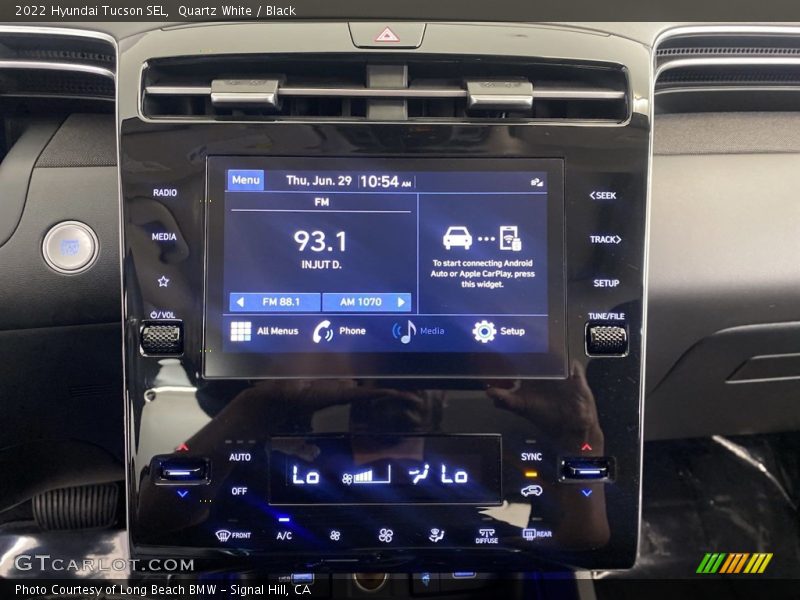 Controls of 2022 Tucson SEL