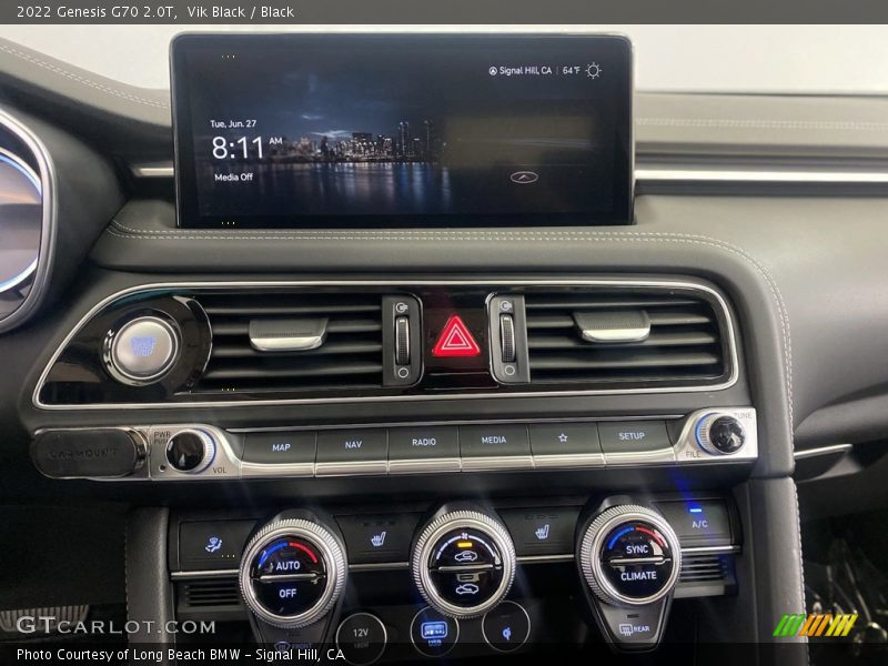Controls of 2022 G70 2.0T