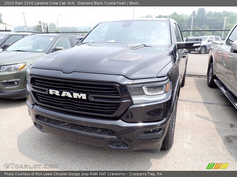 Diamond Black Crystal Pearl / Black 2020 Ram 1500 Laramie Crew Cab 4x4