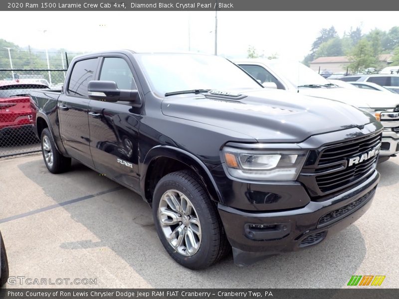 Diamond Black Crystal Pearl / Black 2020 Ram 1500 Laramie Crew Cab 4x4