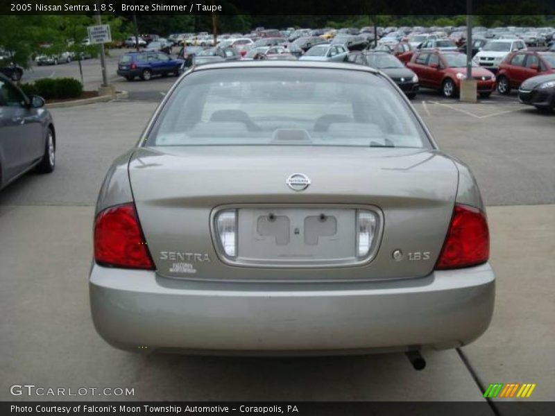 Bronze Shimmer / Taupe 2005 Nissan Sentra 1.8 S