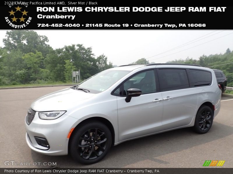 Silver Mist / Black 2023 Chrysler Pacifica Limited AWD