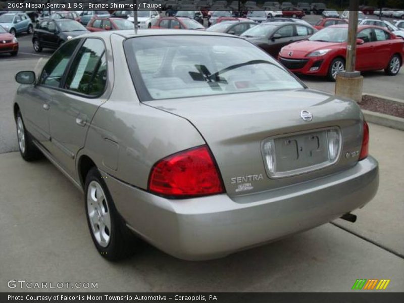 Bronze Shimmer / Taupe 2005 Nissan Sentra 1.8 S